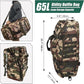 65L Large Duffle Bag, 3-in-1 Tactical Backpack MOLLE Pack for Gym, Sports, Outdoor, Woodland
