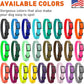 Dogline Biothane Waterproof Dog Collar Strong Coated Nylon Webbing with Black Hardware Odor- Proof for Easy Care Easy to Clean High Performance Fits Small Medium or Large Dogs, Tropical Green