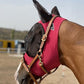 Horse Fly Mask Super Comfort Horse Fly Mask Elasticity Fly Mask with Ears We Only Make Products That Horses Like… (Burgundy, M)