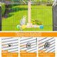 Rotating Bird Perches Toy, Interactive Spinning Parrot Parakeet Toys, Wooden Exercise Stand Bird Cage Accessories for Budgies,Cockatiels,Small Birds
