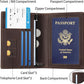Ringsun Leather Passport Cover for Men Women, RFID Passport Wallet Case Travel Passport Holder for Family