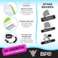 BPS 'Storm' Bodyboard with Premium Coiled Leash - Lightweight with EPS Core, Durable for All Wave Conditions