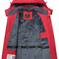 Men's Winter Ski Jacket Warm Waterproof Fleece Liner Snow Coat Hooded Windproof Mountain Raincoat