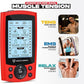 TENS Unit Muscle Stimulator, Electronic PMS Pulse Massager Machine for Shock Physical Therapy, Back Pain Relief, Shoulder Recovery, Red