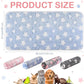 Reginary 4 Pcs Waterproof Guinea Pig Blankets Washable Small Animal Fleece Bedding Absorbent Guinea Pig Cage Liners Reusable Pet Pee Pad Sleep Mat for Hamster Ferret(Cute Star Pattern,24 x 47 Inch)