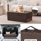 Made4Pets Dog Steps for Bed, Extra Wide Dog Stairs for High Bed Couch Sofa, 35D Foam Pet Steps for Small Dogs and Cats, Non-Slip Bottom Pet Stairs, Brown, 4 Steps