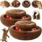 2 Pack Magic Organ Cat Toy Foldable Magic Organ Cat Scratching Board Reversible Infinity Style Magic Organ Cat Toy with 4 PCS Ball Cat Toys Interactive Indoor Cat Toys
