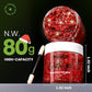 Teenitor Body Glitter, Red Body Glitter Gel, Hair Glitter, Face Glitter, 80g/2.8oz Red Glitter Gel for Face, Makeup, Hair, Eye