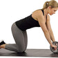 Sunny Health & Fitness Waist Trainer Ab Roller with Elbow Support, Training Wheels, Foldable for Home Gym, Abdominal Exercises, Core Strength, Glute Trainer, Crunch Workouts with Optional Dip Station