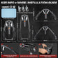 Twister Arm Trainer, 3 in 1 Hydraulic Power Chest Workout Equipment with Ab Roller Wheels and Hooks, Adjustable 22-440lbs Arm Trainer for Men Women, Home Gym Equipment for Full Body Strength Training