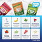 Energy Chews – Trial Size Variety Sample Pack (9 Servings) – 100mg Caffeine + Alpha GPC + L-Theanine + B12, Magnesium – Peach, Green Apple, Strawberry Lemonade Flavors – No Crash or Jitters