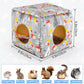 Bienbee Guinea Pig Hideout, Washable Guinea Pigs House Cozy Guinea Pigs Bed for Small Pet Bunny/Rabbit/Hamster/Chinchilla Guinea Pig Accessories Mushroom