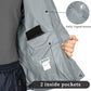 33,000ft Packable Rain Jacket Men's Lightweight Waterproof Rain Shell Jacket Raincoat with Hood for Golf Cycling Windbreaker
