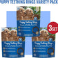 N-Bone Puppy Teething Rings Peanut Butter Flavor 6 Count Bag Multi Pack, Total 3 Bags, 21.6-oz (18 Rings)
