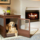 New Age Pet ECOFLEX Dog Crate End Table - Furniture-Style Pet Crate for Crate Trained Dogs - Stainless Steel Tubing & a Latched Closure - 10 Year Manufacturer's Warranty, X-Large, Brown