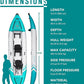 Inflatable Kayak 2 Person Adult - BEYOND MARINA Tandem Kayak with Drop Stitch Floor, Touring Kayak with Aluminum Paddles, Seats, Footrests, Pump, Fins, Adventurer 12.5ft