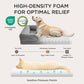 Bedsure Orthopedic Dog Bed Medium Size Dogs - Washable Medium Dog Cat Bed Waterproof, Comfort Pet Couch Sofa with Washable Removable Cover, Pets Bed with Nonskid Bottom, Grey, 28"