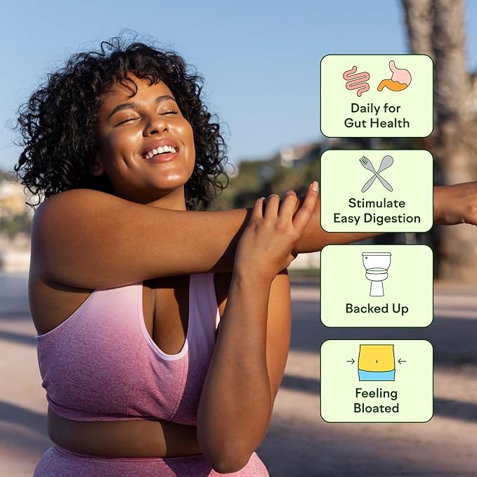 Feel Goods Gut Guardian, Organic Fiber, Probiotic & Prebiotic Powder, Sugar Free, Herbs for Bloat, Gut Health Support, Digestive Health for Men & Women, Non GMO, Vegan, Lemon Ginger, 30 Servings