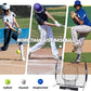 ZELUS Baseball Net 7 ft x7 ft, Softball Hitting & Pitching with Carry Bag, Ground Stakes, Portable Backstop & Bow Frame, Training Equipment for All Ages