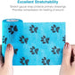 WePet Pet Wrap, Self-Adhesive, Only Sticks to Itself, Non-Woven Tape for Dog Legs, Paws, Wounds, First Aid Cohesive Gauze for Horse, Cat, Bird, Animal, 6 Rolls, 4 Inch, Pawprints A