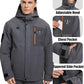 Men's Winter Jacket Waterproof Ski Snow Coat Windproof Snowboard Hooded Raincoats with Warm Graphene lining