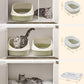 Feandrea Cat Litter Box Enclosure, Litter Box Furniture Hidden with Removable Divider, Indoor Cat House, End Table, 31.5 x 20.9 x 19.7 Inches, White UPCL002W01