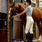 9PCS Horse Grooming Kit Curry Comb Sweat Scraper Horse Bathing Supplies Grooming Tools with Storage Bag Sugar Taro