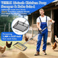12 Inch Chicken Poop Scooper & Rake 2-in-1, Large Metal Shovel Head, Rubber Handle Stainless Steel Chicken Litter Scoop for Chicken Coops, Litter Screening Scoop (35 to 65in) US Patent Pending (Black)
