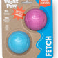 WEST PAW Boundr Ball Dog Fetch Toy – Bouncing Toys for Dogs, Fetch, Catch, Chewing, Play – Floatable, Recyclable Balls – Small Hot Pink/Aqua Blue 2-Pack