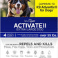 TevraPet Activate II Flea and Tick Prevention for Dogs | 4 Count | Extra Large Dogs 55+ lbs | Topical Drops | 4 Months Flea Treatment