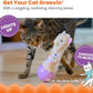 Catstages Electronic Dancing Llama Interactive Cat Toy, Wobbles and Plays Music, Battery Powered, Plush, White