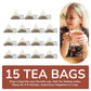 BREWIX, Chocolate Rooibos Herbal Tea (15 Pyramid Tea Bags) | Rich Red Tea with Cocoa, Cinnamon & Mint | Naturally Caffeine-Free | Dessert-Inspired Wellness Blend | Soothing Red Tea for Evening Comfort