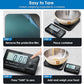 Food Scale with Detachable Display, 33lb Stainless Steel Kitchen Scales Digital Weight Grams and Ounces, Digital Food Scales for Kitchen, Baking Scale for Sourdough Bread Cooking, Weight Loss 1g/0.1oz