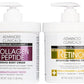Advanced Clinicals Retinol Cream + Collagen Peptides Body Moisturizer & Face Lotion 2PC Skin Care Set | Dry Skin Body Lotion For Women & Men To Help Improve Appearance Of Crepey Skin, 2PC Bundle