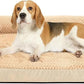 JOYELF Orthopedic Dog Bed for Medium Dogs,U-Shaped Foam Sofa Bed, Bolster Waterproof Pet Bed with Removable Washable Cover and Nonskid Bottom, for Small to Medium Dogs - Khaki