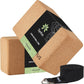 Syntus Yoga Block and Yoga Strap Set, 2 Soft Non-Slip Yoga Blocks 9×6×4 inches, 8FT Metal D-Ring Strap for Yoga, General Fitness, Pilates, Stretching and Toning