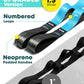 Stretching Strap with Loops - Non Elastic Stretch Band for Physical Therapy, Yoga Strap for Stretching Equipment, Stretch Bands for Exercise and Flexibility - Fascia, Hamstring & Leg Stretcher Belt
