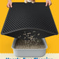 35" x 30" Cat Litter Mat - Ultra-Large Litter Box Mat with Double Layers, Urine-Proof and Non-Slip Litter Trapping Mat, Easy to Clean Kitty Litter Mats for Floor, Scatter Control, Black