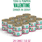 Weruva BFF Minced Natural Wet Cat Food, Tuna and Pumpkin Valentine in Gravy, 3oz Can, Pack of 24