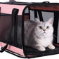 Easy Top Load Large Cat Carrier for Large and Medium Cats, Small Dogs. Easy to get cat in, Carry, Storage, Clean and Escape Proof, Pink