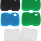 16 PCS Replacement Canister Filter Media Pad Compatible with Penn Plax Cascade 700/1000 CCF2UL/CCF3UL, Aquarium Bio Floss Pads Part, Activated Carbon Sponge Filters Pads for Fish Tank