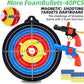 Magnetic Dart Board for Kids-12Magnetic Dart/Sticky Balls Or 2 Toy Gun+40 Foam Dart.Indoor/Outdoor Kids Games and Party Games,Christmas Birthday Gifts Toys for 3-12 Year Old Boys