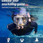 Aegend Dry Snorkel, Dive Mask Easy-Breath Free Diving Snorkel for Snorkeling Scuba Diving Freediving Swimming, with Top Dry Valve and Food-Grade Silicone Mouthpiece