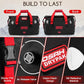 Waterproof Duffel Bag - Motorcycle Dry Bag Tail Bag with Large Storage Space, Waterproof Luggage Duffle Bags with Outer Mesh Zipper Pocket for Camping, Kayaking, Fishing & Traveling
