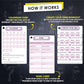 Pilates Bar Workout Cards - 58 Exercise Cards with Pilates Stick Work Out Postures, Instructions & Breathing Tips | Free Ring & Dry-Erase Marker to Create Your Customize Workout Planner Chart