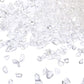 TWINKLING High Luster Fire Glass Gravel Stone Glitter,Broken Glass,Fire Gems Chips,Crushed Glass for Fire Pit Crafts Resin Art Aquarium Garden Decoration,3-6mm,1-Pound Jar (Crystal/Transparent)