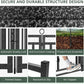 Dog Fence Outdoor Indoor, 32" Inch Height 48 Panels Dog Playpen for Large/Medium/Small Dogs Metal Dog Pen for Yard Camping and RV | Black-Silver