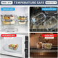 2 Compartment Glass Meal Prep Containers, 6 Pack Reusable Food Storage Containers with Lids, Lunch Containers for Adults, Portion Control, Airtight, Freezer to Microwave Safe(34oz+22oz)