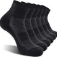CelerSport 6 Pack Men's Ankle Socks with Cushion, Sport Athletic Running Socks