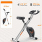 YOSUDA Folding Exercise Bike - Foldable Stationary Bike for Home Gym Workout